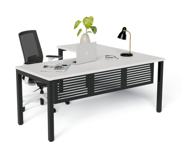 Quatro Straight Desk with Modesty - Image 3