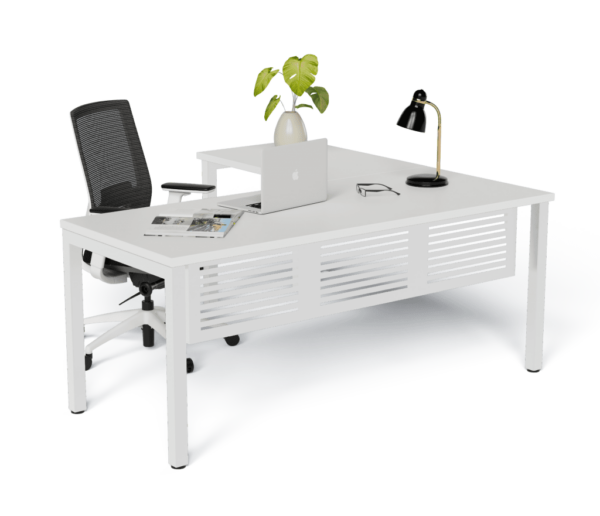 Quatro Straight Desk with Modesty - Image 2