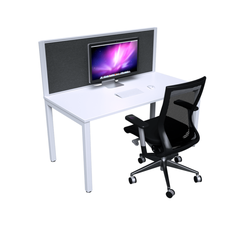 Quatro Straight Desk With Screens
