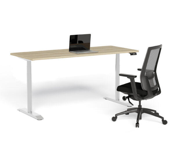 Motion Height Adjustable Desk - Round Leg - Image 16