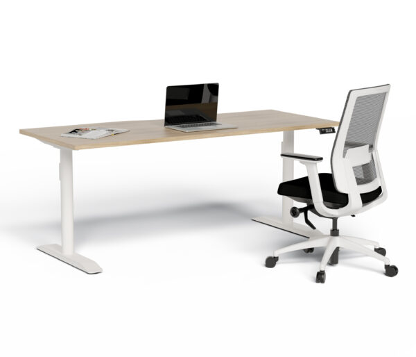 Motion Height Adjustable Desk - Round Leg - Image 14