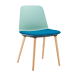 Turquoise Shell Denim Seat Pad