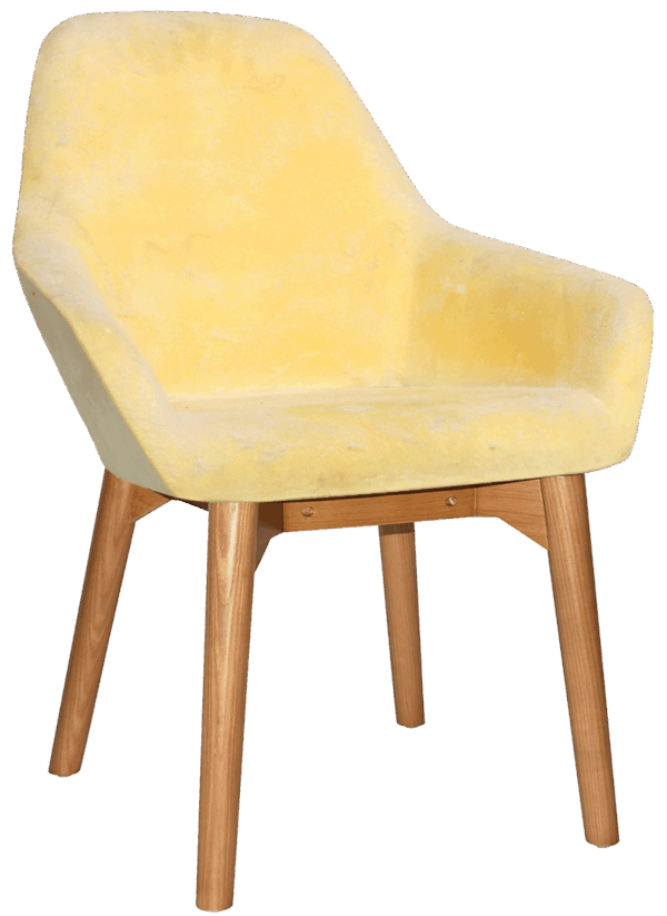 Byron Reception Chair (Timber Leg) - Image 15