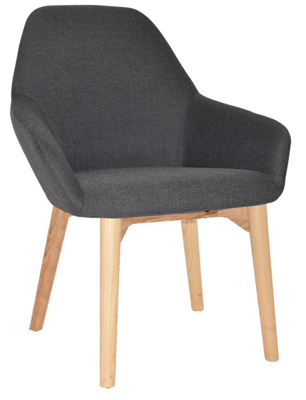 Byron Reception Chair (Timber Leg) - Image 6