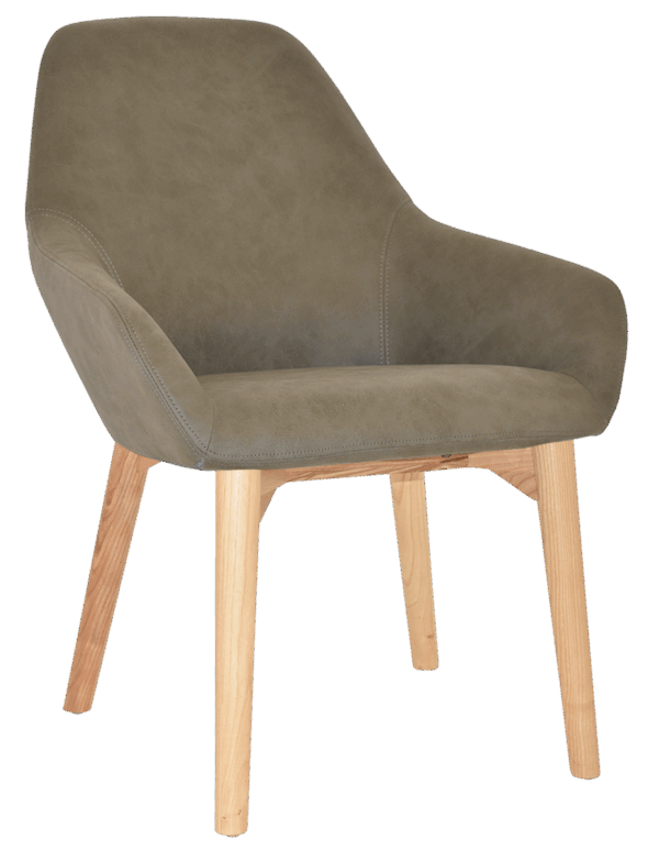 Byron Reception Chair (Timber Leg) - Image 9