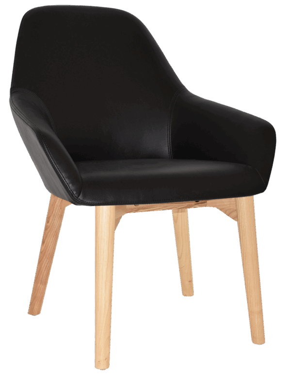 Byron Reception Chair (Timber Leg) - Image 7