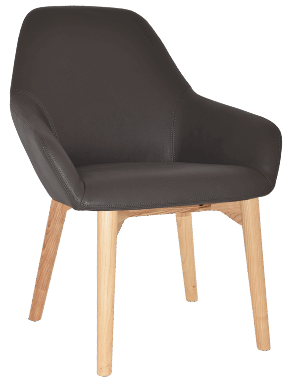 Byron Reception Chair (Timber Leg) - Image 2