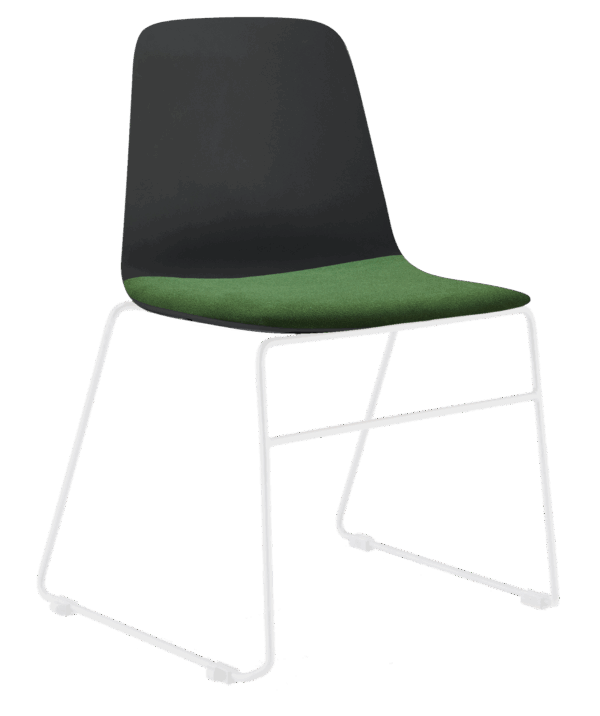 Layla Sled Shell with Seat Pad (White Frame) - Image 15