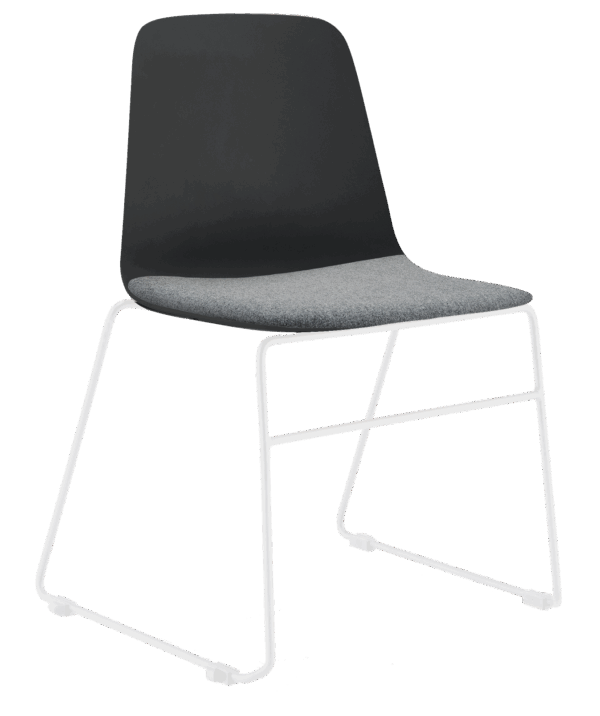 Layla Sled Shell with Seat Pad (White Frame) - Image 8