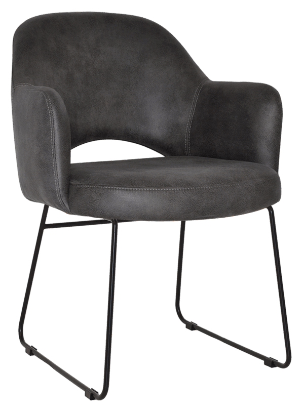 Tweed Reception Chair (Sled) - Image 5