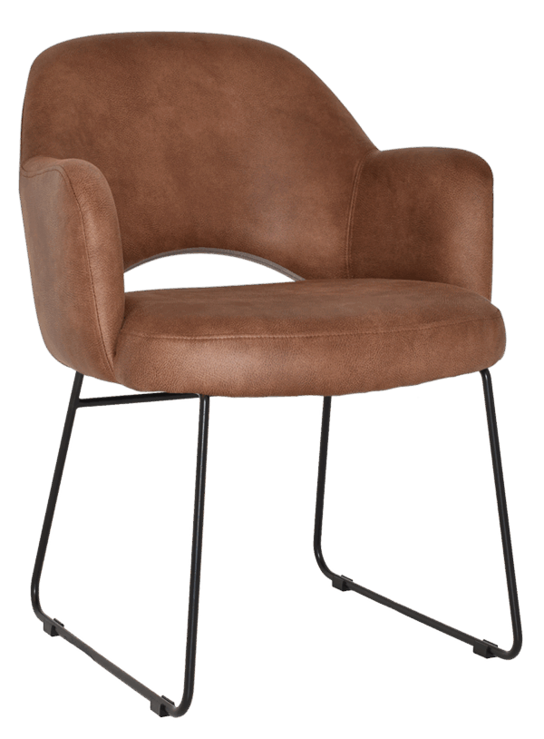 Tweed Reception Chair (Sled) - Image 8