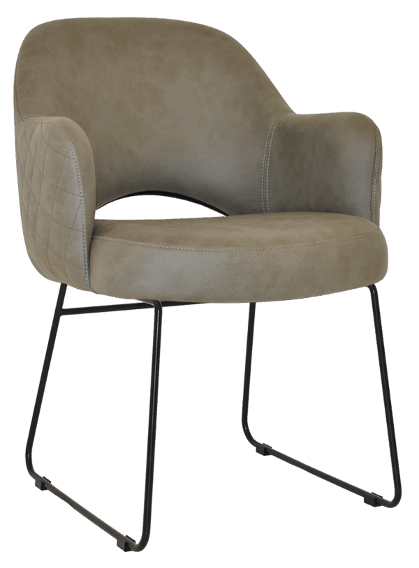 Tweed Reception Chair (Sled) - Image 15