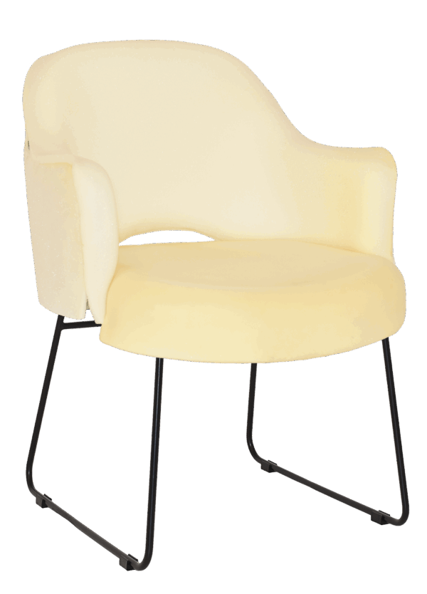 Tweed Reception Chair (Sled) - Image 4