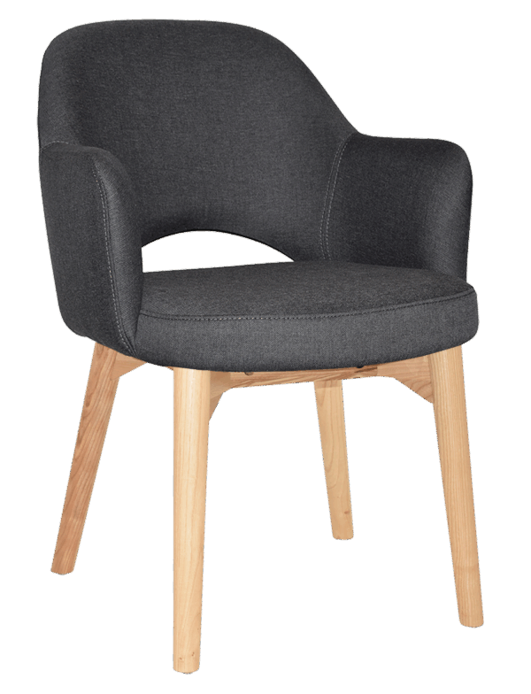 Tweed Reception Chair (Timber Leg) - Image 14