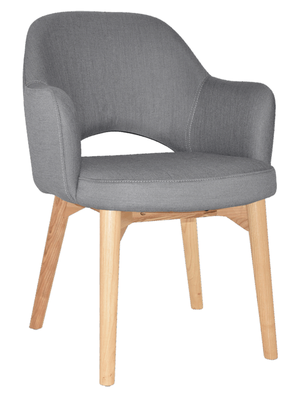 Tweed Reception Chair (Timber Leg) - Image 6