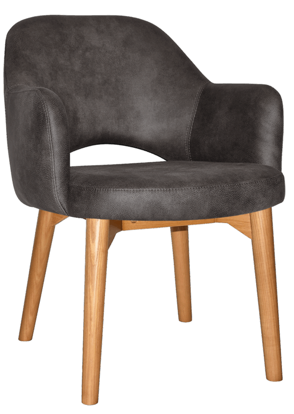 Tweed Reception Chair (Timber Leg) - Image 22