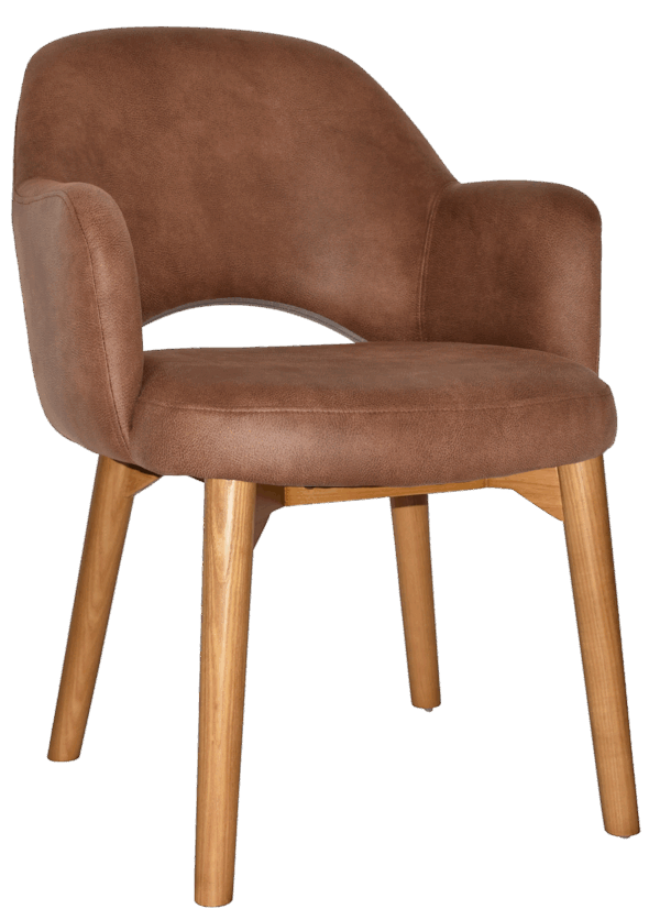 Tweed Reception Chair (Timber Leg) - Image 24