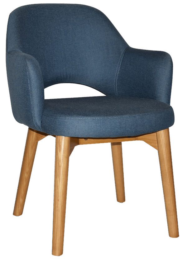 Tweed Reception Chair (Timber Leg) - Image 18