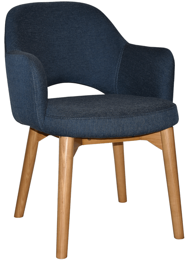 Tweed Reception Chair (Timber Leg) - Image 26