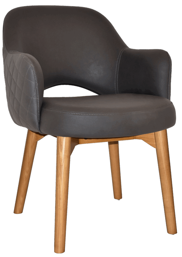 Tweed Reception Chair (Timber Leg) - Image 25