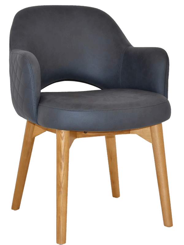 Tweed Reception Chair (Timber Leg) - Image 29