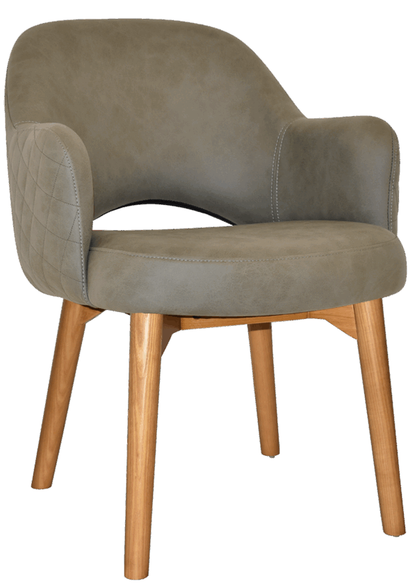 Tweed Reception Chair (Timber Leg) - Image 28