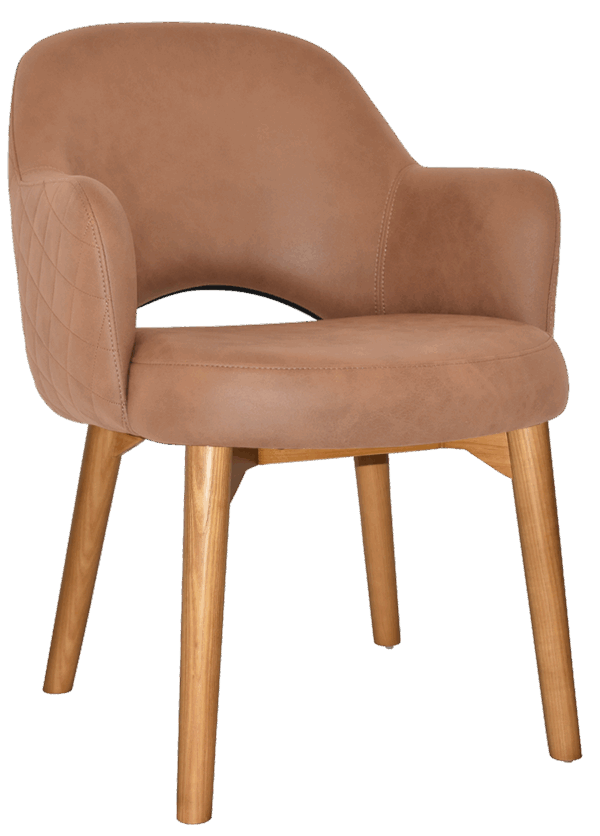 Tweed Reception Chair (Timber Leg) - Image 27