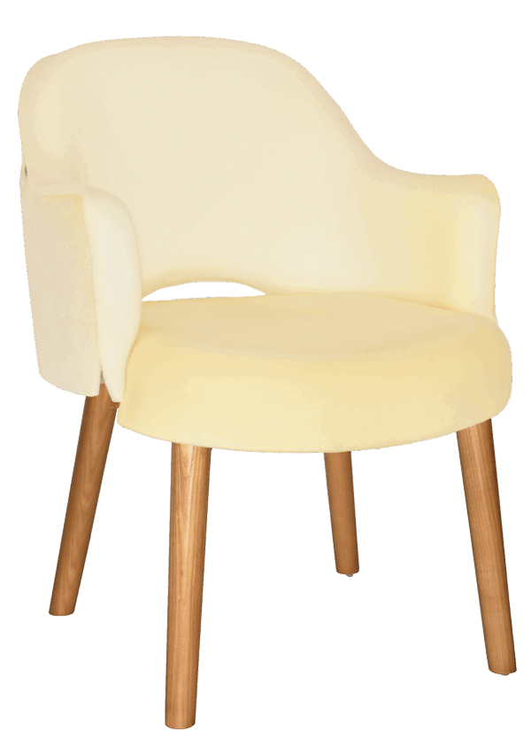 Tweed Reception Chair (Timber Leg) - Image 23