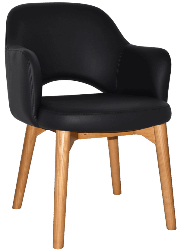 Tweed Reception Chair (Timber Leg) - Image 16