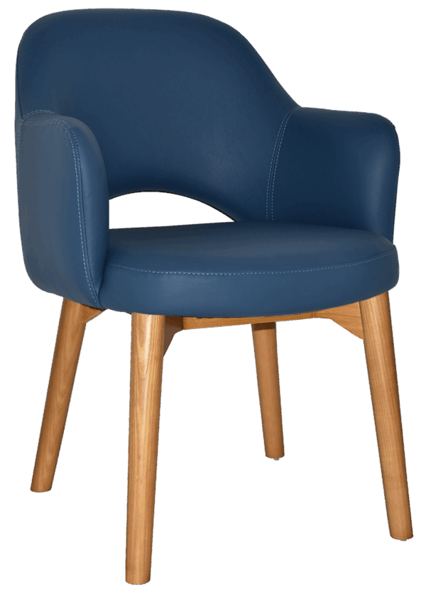 Tweed Reception Chair (Timber Leg) - Image 19