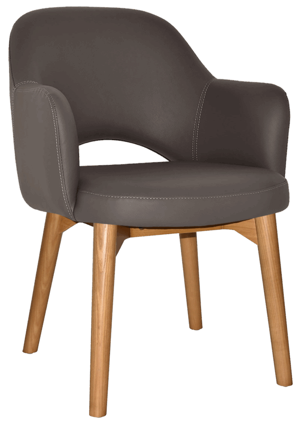 Tweed Reception Chair (Timber Leg) - Image 21