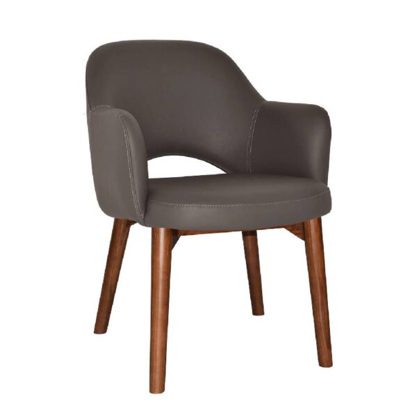Tweed Reception Chair (Timber Leg)