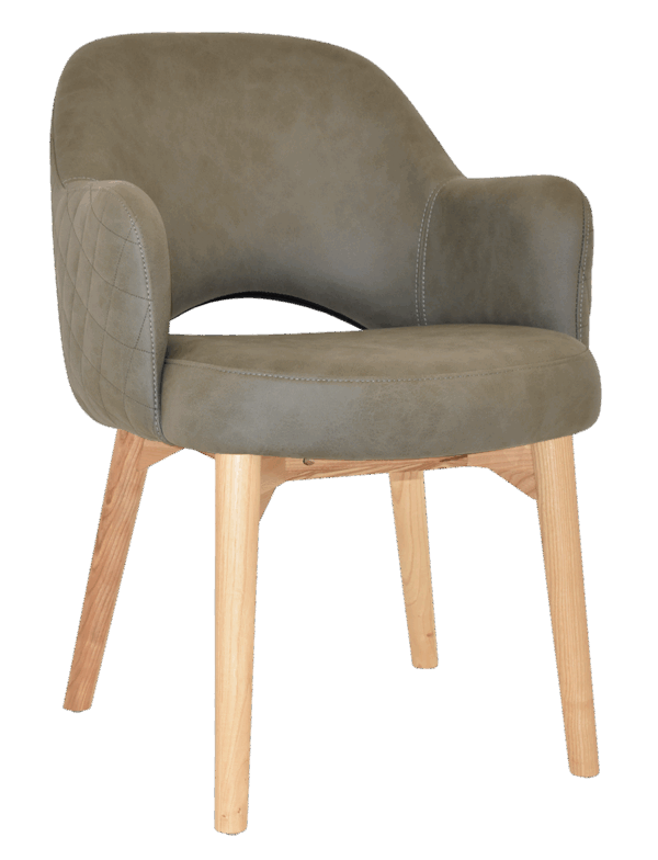 Tweed Reception Chair (Timber Leg) - Image 12