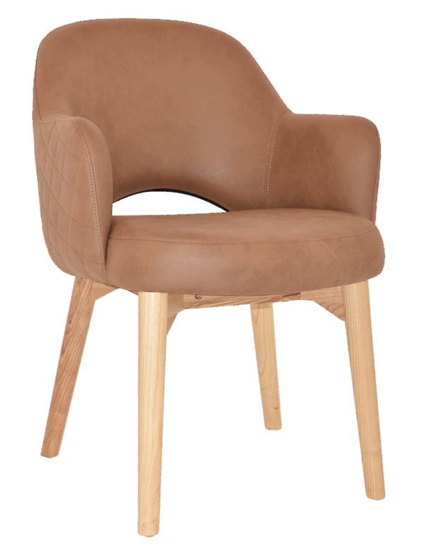 Tweed Reception Chair (Timber Leg) - Image 15