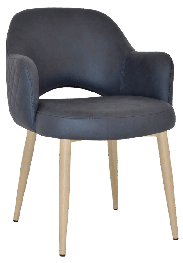 Tweed Reception Chair (Metal Leg) - Image 4