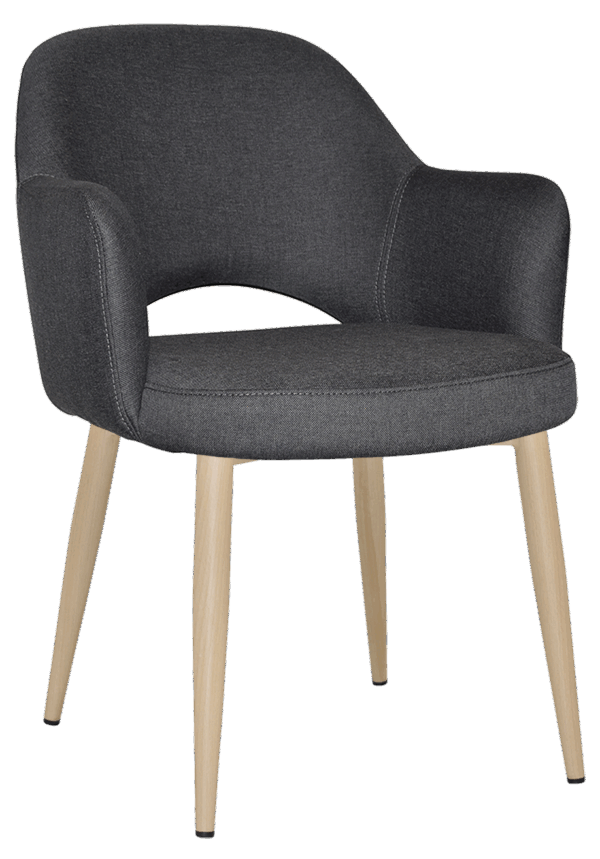 Tweed Reception Chair (Metal Leg) - Image 3