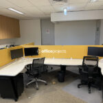 Office Furniture Brisbane Recent Deliveries - Lean Workstation System - Autex Desk Mounted Screens - Mobile Pedestals - Hino Ergonomic Chair