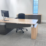 Office Furniture Brisbane Recent Deliveries - Selectric Executive Desk - Invent Credenza
