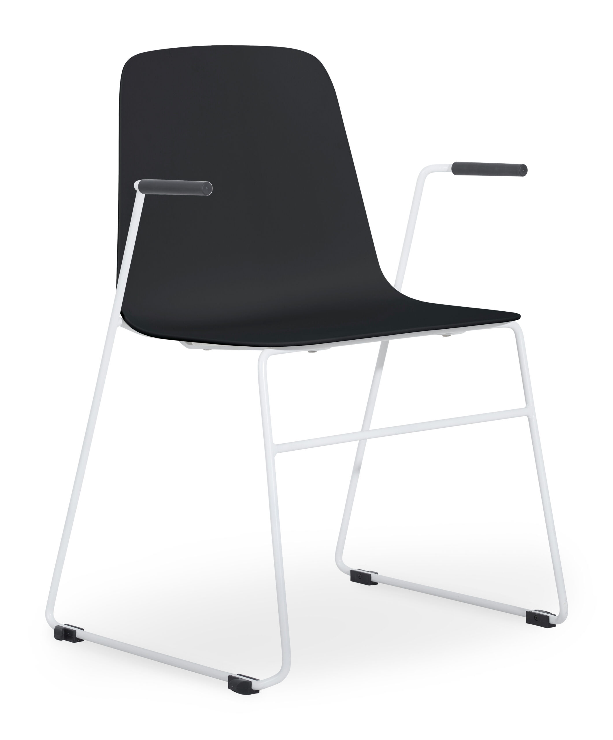 Layla Shell with White Sled Frame with Arms - Image 2