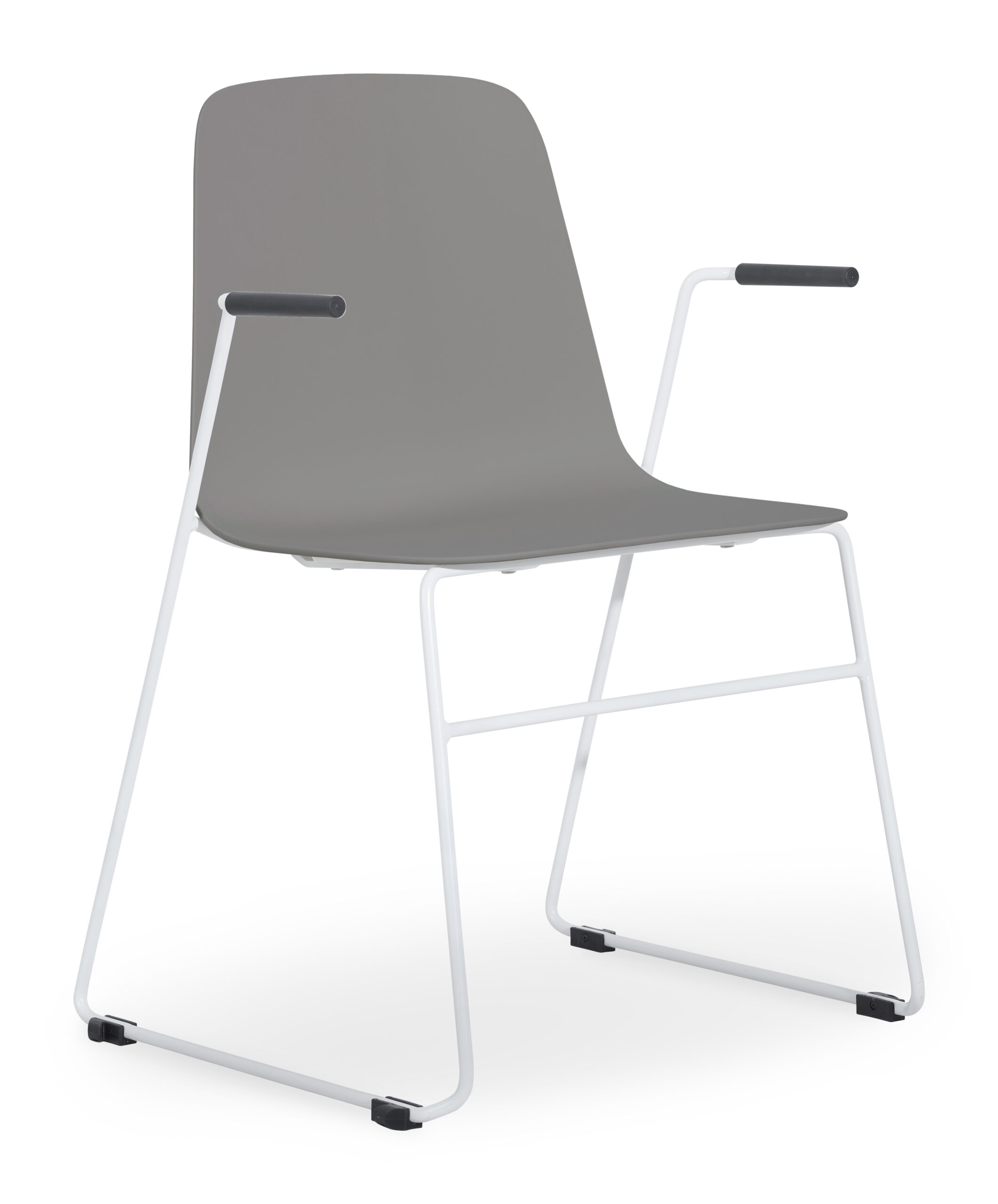 Layla Shell with White Sled Frame with Arms - Image 3