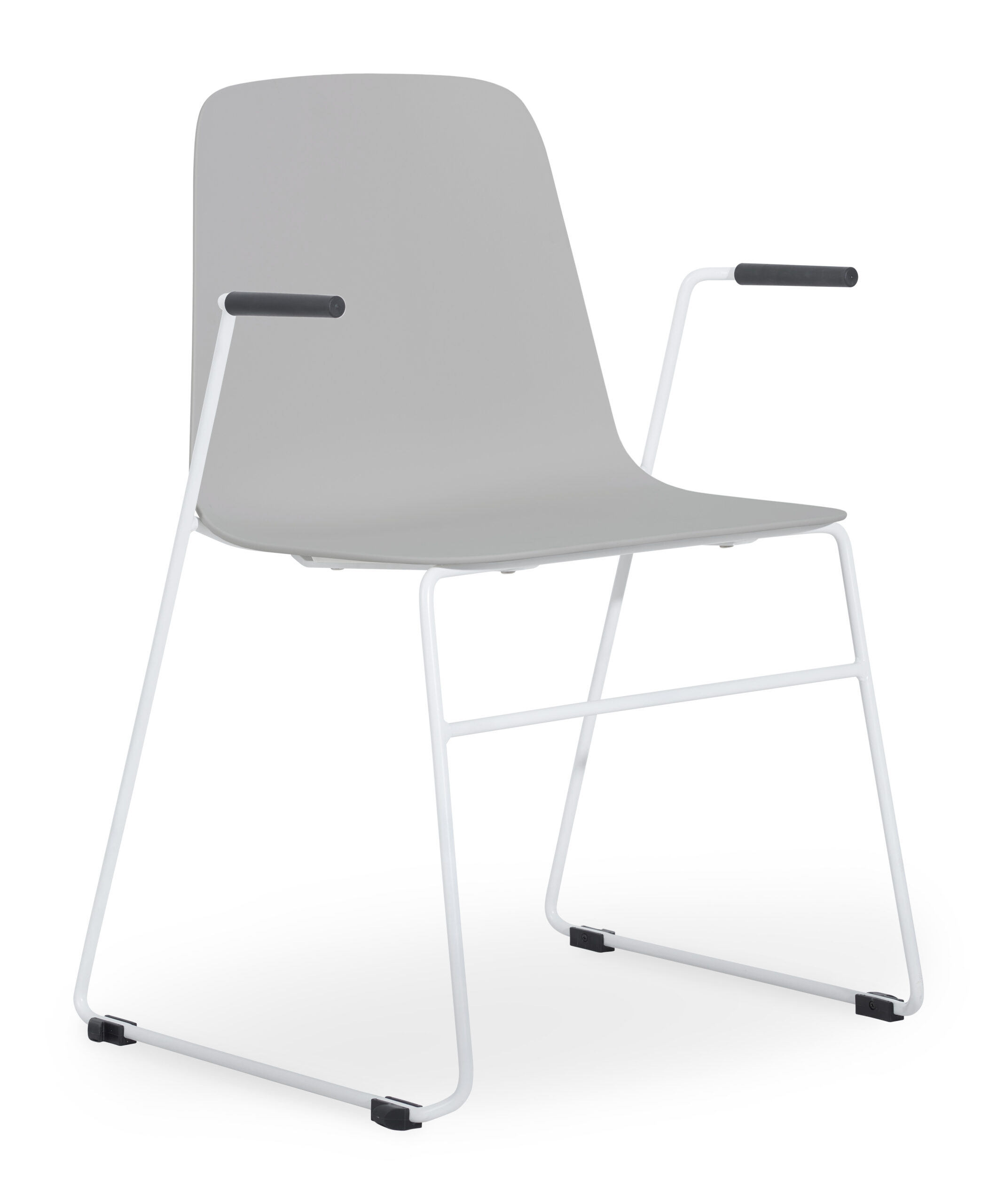 Layla Shell with White Sled Frame with Arms - Image 4