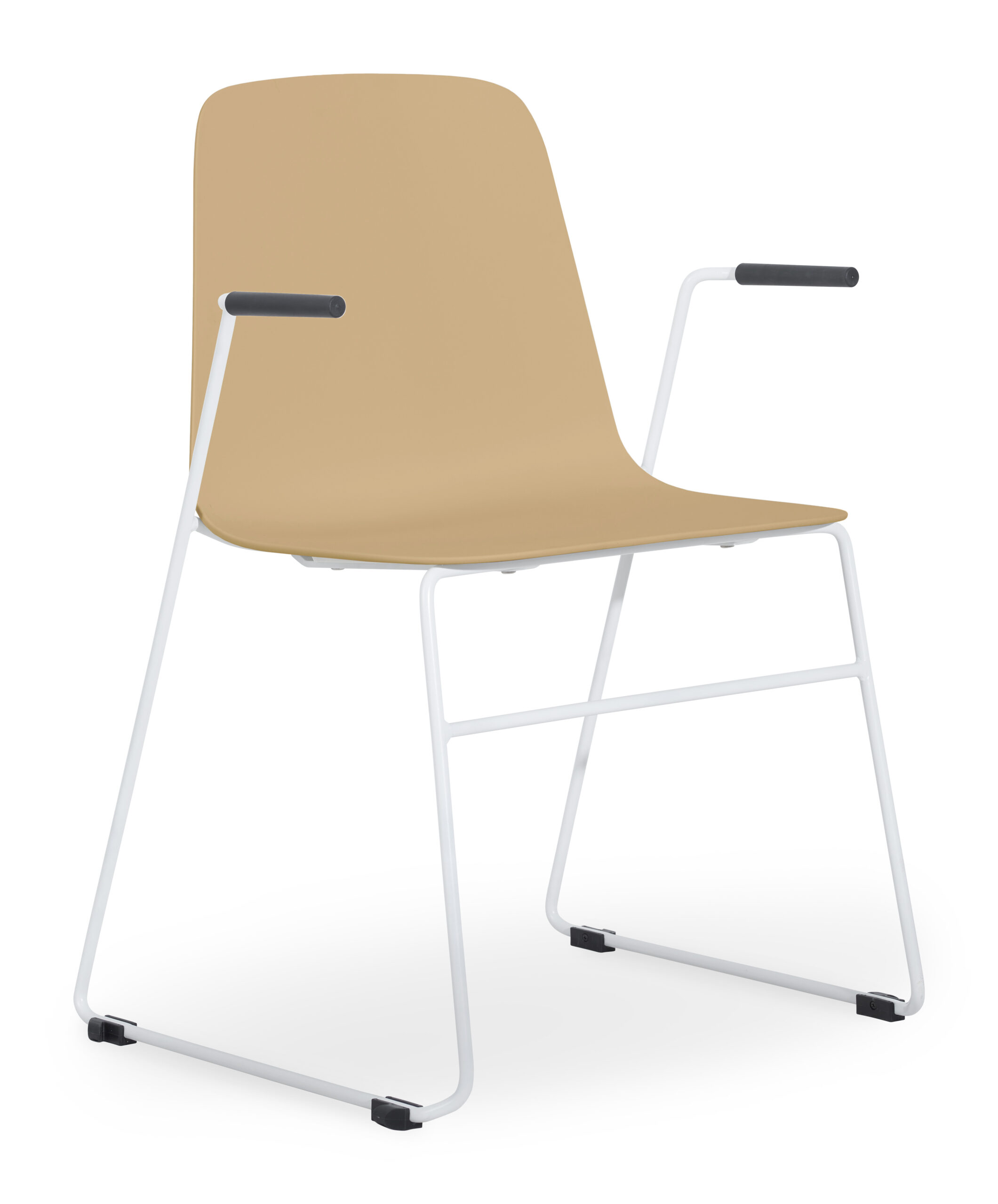 Layla Shell with White Sled Frame with Arms - Image 5