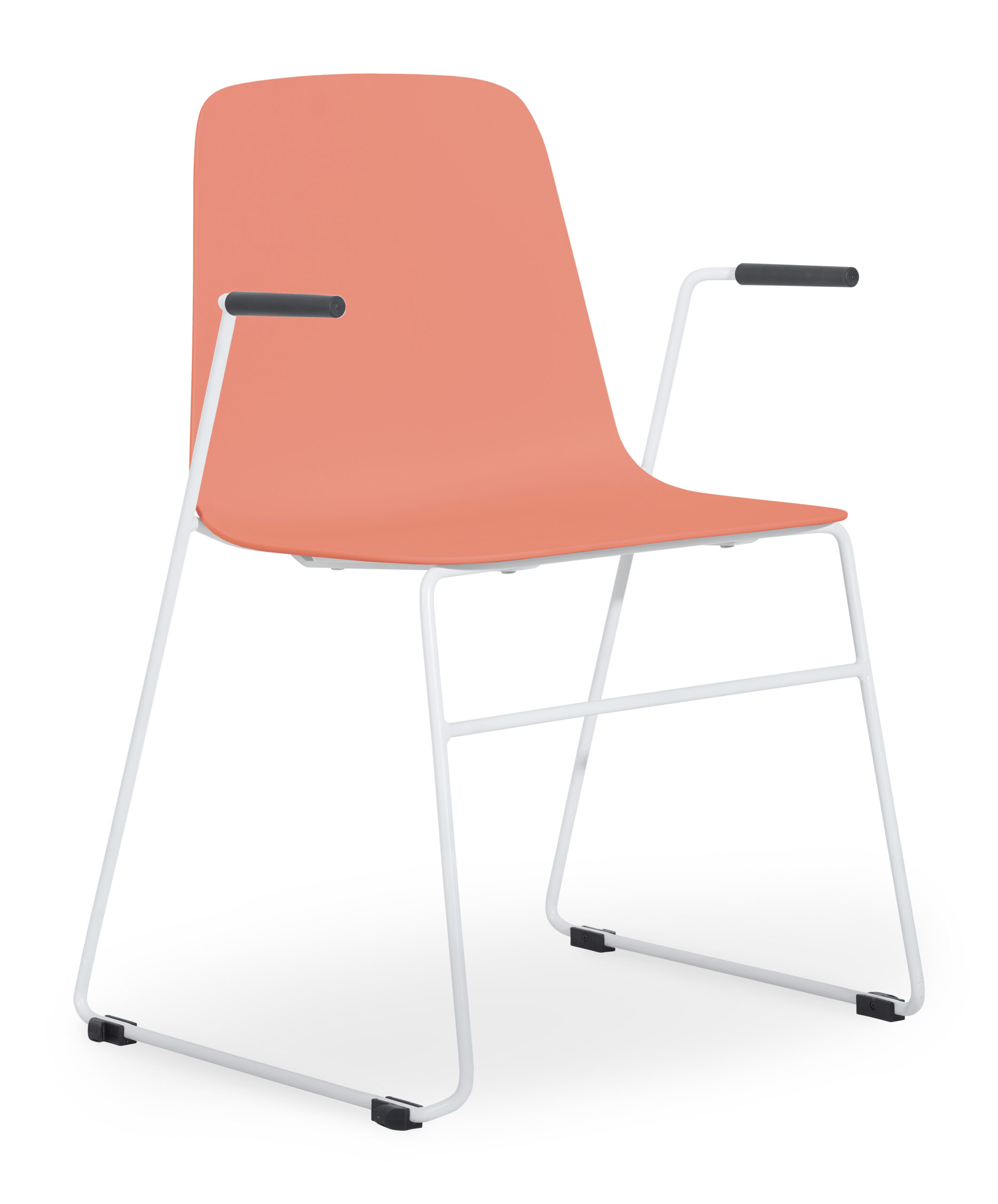 Layla Shell with White Sled Frame with Arms - Image 8