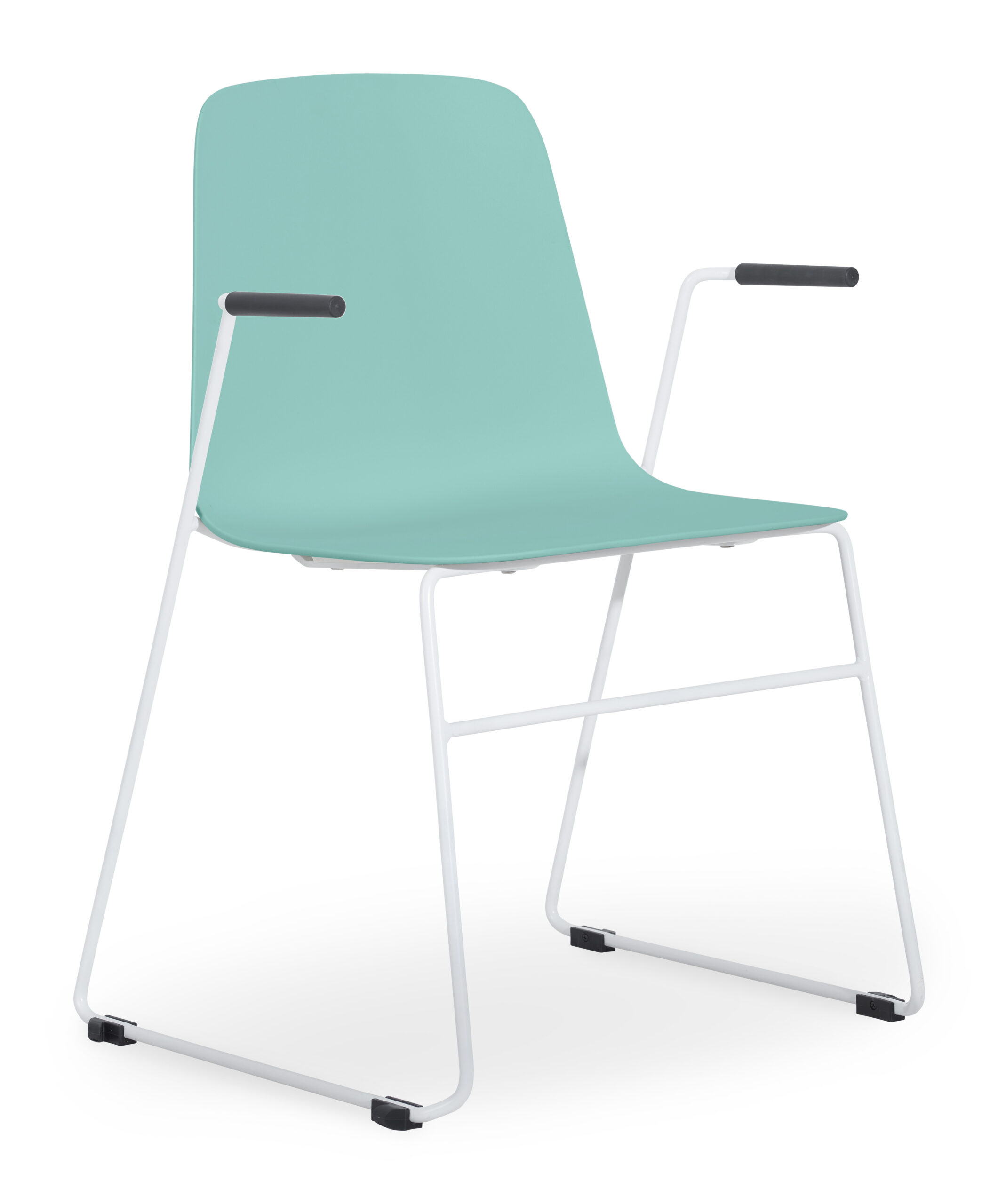 Layla Shell with White Sled Frame with Arms - Image 9