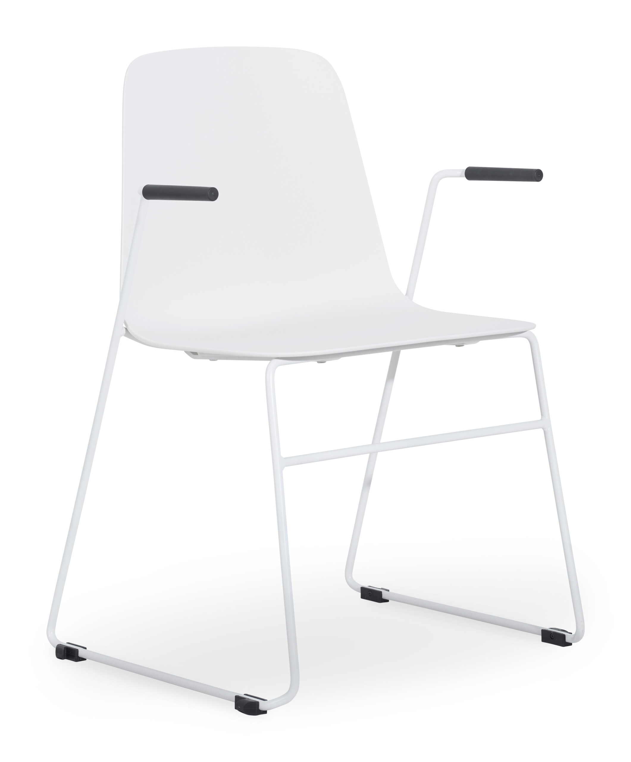 Layla Shell with White Sled Frame with Arms - Image 10