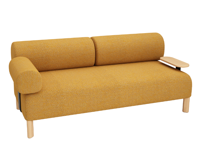 Pebbles 2 Seater + 2 Backrests + 1 Armrest + Table - Image 4